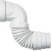 Image de Wirquin 70718813 Pipe wc coudée extensible, à coller pour évacuation toilette, blanc