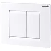 Image de Wirquin 55720347 Plaque de déclenchement WC Essential Blanche en ABS, double chasse