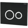 Image de Wirquin 55721306 Plaque de déclenchement WC Hoop noire en PMMA, double chasse