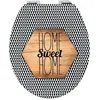 Image de Wirquin 20721624 Abattant WC Diplomat Home Sweet Home en MDF, 100% FSC avec frein de chute, déclipsable, top fix et charnières en inox, forme en U