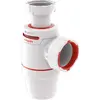 Image de Wirquin 30722156 Siphon évier Néo Air blanc Ø40 avec anti-vide intégré, réglable, compact, zéro fuite