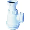 Image de Wirquin 30723130 Siphon de lavabo et lave-mains à culot court, blanc