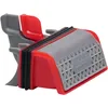 Image de Wirquin 30723382 Membrane Slim+ avec filtre à cheveux amovible pour évacuation bonde de douche, rouge et gris