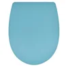 Image de Wirquin 20724242 Abattant WC Marbella bleu thermoplastique avec frein de chute, déclipsable, forme U