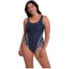 Image de Sans Complexe - Modèle Bondi Beach - Maillot de Bain Une pièce Classique sans Armatures - Femme - 46/48 - Gris & Graphique