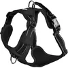 Image de Bobby Rando Walk - Harnais pour Chien, Moyen Petit Grand en Nylon, Sûr, Confortable, Réfléchissant, Ajustable, Noir, L/46-70x2,5 CM