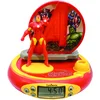 Image de Lexibook, The Avengers, Radio réveil projecteur Iron Man, Veilleuse intégrée, Projection de l'heure au Plafond, Effets sonores, à Piles, Rouge/Jaune, RP510AV