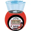 Image de Lexibook Miraculous Ladybug Chat Noir, Réveil projecteur avec Fonction Alarme et répétition Snooze, veilleuse avec minuterie, écran LCD, à Piles, Rouge/Noir, RL977MI