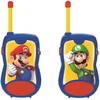 Image de Lexibook, Super Mario, Talkies-Walkies 200m, Jeu de Communication pour Enfant, 2 canaux de Communication, Clip Ceinture, à Piles, Bleu/Rouge, TW12NI