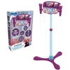 Image de Lexibook Microphone La Reine des Neiges sur pied ajustable lumineux avec enceinte, 2 Micros et Effets vocaux, Enceinte Bluetooth
