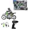 Image de Lexibook, Crosslander® Moto Radio-télécommandée Tout-Terrain, jusqu'à 12km/h, équilibre Parfait, Effets Lumineux, dérapages déments, accélération Rapide, télécommande Ergonomique, Rechargeable, RC18