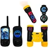 Image de Lexibook, Batman, Set d’aventurier Complet pour Enfant, Talkie-Walkies 120m, Jumelles, Lampe-Torche, Boussole, Bleu/Jaune, RPTW11BAT