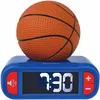 Image de Lexibook, Basketball, Réveil veilleuse Ballon de Basket, Sons et mélodies, Ecran LCD rétro-éclairé, Lumineux, Snooze, Bleu/Orange, RL800BA