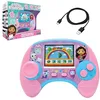 Image de Lexibook, Gabby et la Maison Magique, Power Console®, Console de Jeux éducative bilingue FRANÇAIS/Anglais avec 100 activités, Écran Couleur, JCG100GDHi1