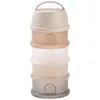 Image de BÉABA, Boite doseuse de Lait en Poudre Empilable, 100% Hermétique, 4 Compartiments, Made in France, Grande contenance, Usage Evolutif, Facile à transporter, Translucide Argile