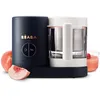 Image de BÉABA, Babycook Néo, Robot Bébé 6 en 1, Made in France, Mixeur-Cuiseur, Bol en Verre et Cuve Inox, Diversification alimentaire, Petits pots bébé maison, Cuisson Vapeur Douce Rapide, Bleu Nuit