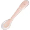 Image de BÉABA, Cuillère en Silicone Bébé / Enfant, 2ème Âge, Dès 10 mois, Souple, Bout arrondi, Manche Ergonomique, Manche court et arrondi, Prise en main facile pour Bébé, Rose