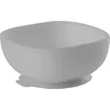 Image de BÉABA, Bol Ventouse pour Enfant, 100% silicone, matière douce et très resistante, Adhère table/tablette chaise haute, Languette permettant de soulever l’assiette, Compatible micro-onde, Gris
