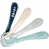 Image de BÉABA, Lot de 4 Cuillères en Silicone pour Bébé et Enfant, 2ème Âge, à partir de 8 mois, Souple, Bout arrondi, Manche Ergonomique, la couleur peut varier