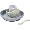 Image de Beaba 4-Piece Silicone Dinner Set service de table Pebble 4m+