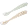 Image de Beaba Silicone Spoon Set petite cuillère avec étui Clay 4m+ 2 pcs