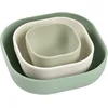 Image de BÉABA Set de 3 Bols Gigognes en Silicone, Vaisselle Enfant, Emboîtables, Évolutif, Ergonomique, Matière Saine, Durable