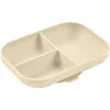 Image de Beaba Divided Silicone Plate assiette à compartiments avec ventouse Clay 1 pcs