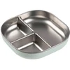 Image de Assiette compartimentée en inox micro-ondable Vert de gris