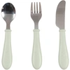 Image de Set 3 Couverts bébé inox Vert de gris