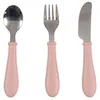Image de BÉABA, Set de 3 Couverts Enfant d'Apprentissage - Inox - Barbe à papa
