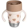 Image de Béaba, Tasse d’Apprentissage Inox Click & Drink 360°, 240 ml, Big Love
