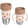 Image de 2 Tasses Inox Click & Drink Mini & Me BigLove