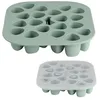 Image de BÉABA, Mini Multiportions Silicone, Qualité Premium, Résistance Thermique Extrême, Four, Micro-onde, Congélateur, 20 Alvéoles Indépendantes, Couvercle Hermétique, 20 x 35 ml, Vert sauge