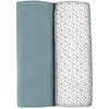 Image de 2 langes Bleu Baltique / Pointillissme