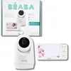 Image de BÉABA, Babyphone Camera Zen Plus 2   Caméra Rotative 360°, Écran 5 Pouces HD, Vision Nocturne, Talkie-Walkie, Thermomètre, 8 Berceuses, Portée 300m, Autonomie 20h, 4 Caméras Connectables, Blanc