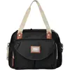 Image de BEABA, Sac à Langer Genève II, Modulable, Grande contenance, Rangements multiples, Pochette avant amovible, Matelas, repas isotherme, Système attache poussettes, Noir