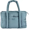 Image de BÉABA, Sac A Langer Bebe, Ultra pratique, 10 Poches intérieures et extérieures, Attache Poussette intégré, Tapis à Langer amovible, Pochette Isotherme, Sac Paris Puffy, Bleu Baltique