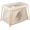 Image de BÉABA, Lit parapluie 3 en 1, Berceau Bébé, Lit d'appoint, Parc, Evolutif, Léger - 6.8Kg, Pliable, Compact, Sac Transport et Matelas inclus, Tissu Respirant et Oeko-Tex, Argile/Gazelle