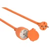 Image de Electraline 20857036F Prolongateur jardin avec clapet 16 A 20 m Orange