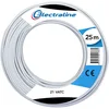 Image de Electraline 20636018E Couronne de Cable 21 VATC 25M Blanc, pour Utilisation Sat e prolongateur TV