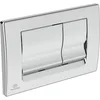 Image de Ideal Standard - SOLEA M1, Plaque de commande mécanique WC, Plaque d'entraînement pour cassette de rinçage double échappement, Chromé