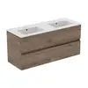 Image de Ideal Standard Eurovit+ Meuble avec plan vasque double, 2 tiroirs, R0576Y9,