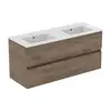 Image de Ideal Standard Eurovit+ Meuble avec plan vasque double, 4 tiroirs, R0577Y9,