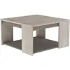 Image de Demeyere - Table Basse Style Contemporain - Idéal pour Votre Coin Salon ou TV - Collection Antibes, Chêne Champagne/Béton Beige