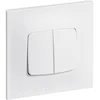 Image de LEGRAND - Interrupteur Double ou Va-et-vient Neptune 10A - Commande d'Éclairage Monobloc - Prêt à Installer - Blanc