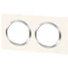 Image de LEGRAND - Plaque dooxie Carrée - Plaque de Finition pour Prises et Interrupteurs dooxie - Fabriqué En France - 2 Postes - Bague Effet Chrome - Blanc Mat