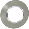 Image de Legrand - Plaque de finition ronde dooxie 1 poste finition effet inox brossé avec bague effet chrome