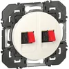 Image de Legrand - Prise haut-parleur double dooxie finition blanc - emballage blister