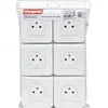 Image de LEGRAND - Prise Electrique Murale avec Terre Mosaic Surface - Prise 2P+T + Plaque de Finition + Support de Montage à Vis - Fabriqué En France - Blanc - Lot de 6