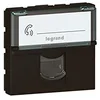 Image de Legrand - Prise RJ 45 multimédia Mosaic catégorie6 STP télévision , téléphone , informatique 2 modules - noir mat